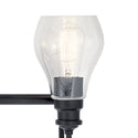 Four Light Bath from the Greenbrier Collection in Black Finish by Kichler