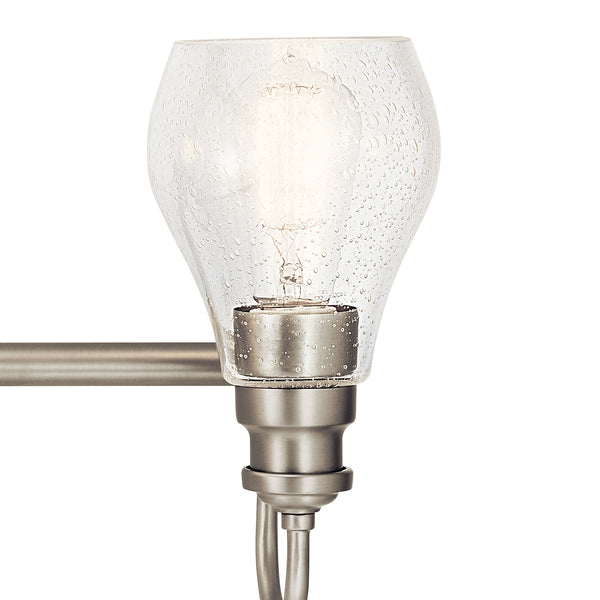 Four Light Bath from the Greenbrier Collection in Brushed Nickel Finish by Kichler