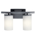 Two Light Bath from the Crosby Collection in Black Finish by Kichler