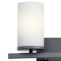 Two Light Bath from the Crosby Collection in Black Finish by Kichler