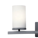Three Light Bath from the Crosby Collection in Black Finish by Kichler