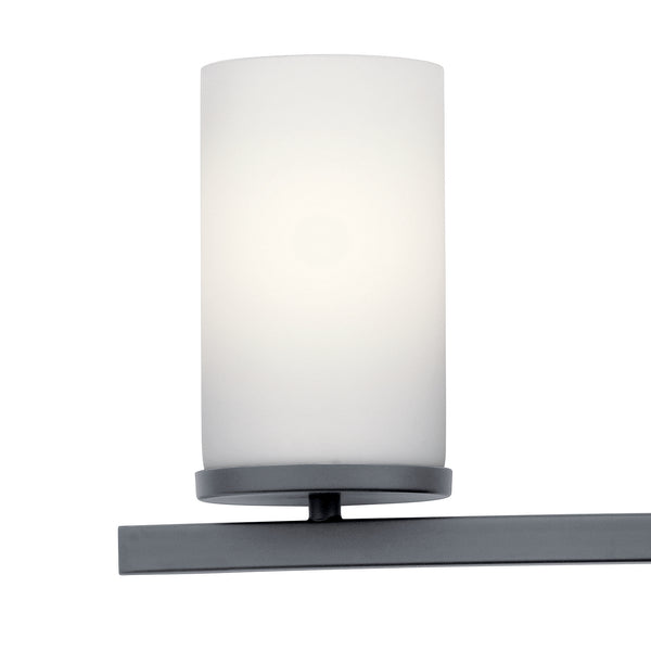 Four Light Bath from the Crosby Collection in Black Finish by Kichler