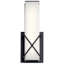 LED Wall Sconce from the Trinsic Collection in Matte Black Finish by Kichler