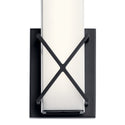 LED Wall Sconce from the Trinsic Collection in Matte Black Finish by Kichler
