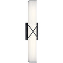 LED Linear Bath from the Trinsic Collection in Matte Black Finish by Kichler