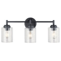 Three Light Bath from the Winslow Collection in Black Finish by Kichler