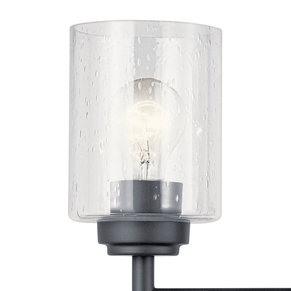 Three Light Bath from the Winslow Collection in Black Finish by Kichler