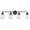 Four Light Bath from the Winslow Collection in Black Finish by Kichler
