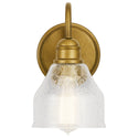 One Light Wall Sconce from the Avery Collection in Natural Brass Finish by Kichler
