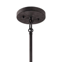 One Light Outdoor Pendant/Semi Flush Mount from the Pier Collection in Black Finish by Kichler