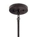 One Light Outdoor Pendant/Semi Flush Mount from the Pier Collection in Black Finish by Kichler