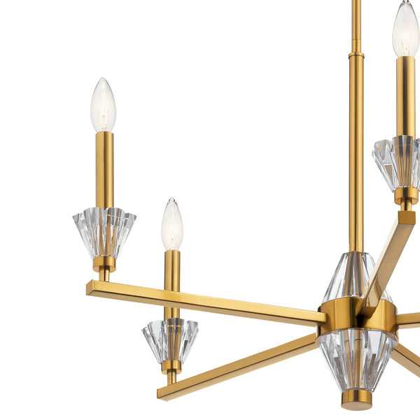 Five Light Chandelier from the Calyssa Collection in Fox Gold Finish by Kichler
