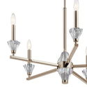 Five Light Chandelier from the Calyssa Collection in Polished Nickel Finish by Kichler