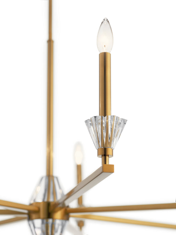 Seven Light Chandelier from the Calyssa Collection in Fox Gold Finish by Kichler