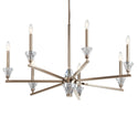 Seven Light Chandelier from the Calyssa Collection in Polished Nickel Finish by Kichler