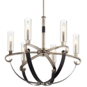 Six Light Chandelier from the Artem Collection in Classic Pewter Finish by Kichler