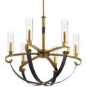 Six Light Chandelier from the Artem Collection in Natural Brass Finish by Kichler