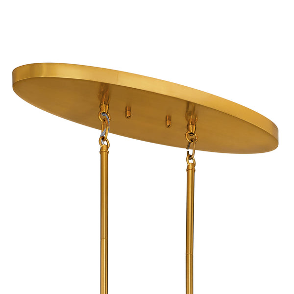 Seven Light Linear Chandelier from the Pytel Collection in Fox Gold Finish by Kichler