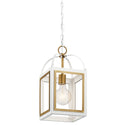One Light Pendant from the Vath Collection in White Finish by Kichler