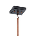 One Light Pendant from the Kitner Collection in Antique Copper Finish by Kichler