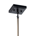 One Light Pendant from the Kitner Collection in Polished Nickel Finish by Kichler