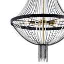 Five Light Chandelier from the Alexia Collection in Textured Black Finish by Kichler