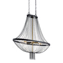 Six Light Foyer Chandelier from the Alexia Collection in Textured Black Finish by Kichler