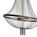 Six Light Foyer Chandelier from the Alexia Collection in Textured Black Finish by Kichler