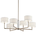 Six Light Chandelier from the Laurent Collection in Polished Nickel Finish by Kichler