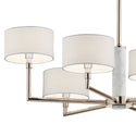 Six Light Chandelier from the Laurent Collection in Polished Nickel Finish by Kichler