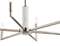 Six Light Chandelier from the Laurent Collection in Polished Nickel Finish by Kichler