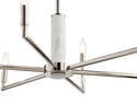 Six Light Chandelier from the Laurent Collection in Polished Nickel Finish by Kichler