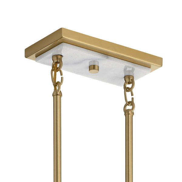 Eight Light Linear Chandelier from the Laurent Collection in Champagne Gold Finish by Kichler
