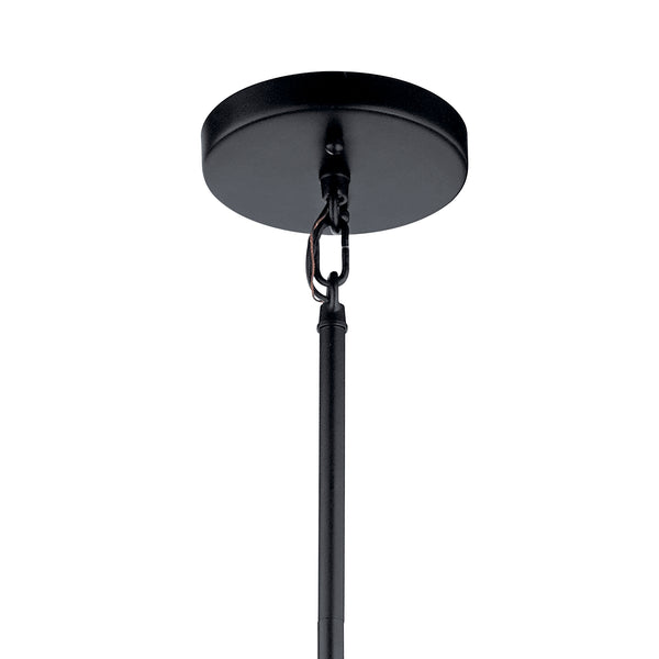 Four Light Pendant from the Birkleigh Collection in Black Finish by Kichler