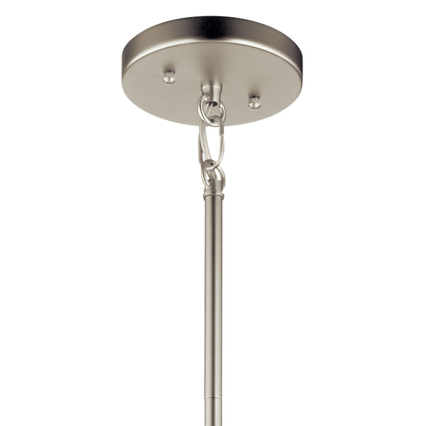 Four Light Pendant from the Birkleigh Collection in Satin Nickel Finish by Kichler
