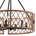 Six Light Chandelier from the Oana Collection in Palm Finish by Kichler
