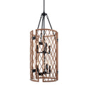 Six Light Foyer Chandelier from the Oana Collection in Palm Finish by Kichler