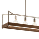 Five Light Linear Chandelier from the Tanis Collection in Auburn Stained Finish Finish by Kichler