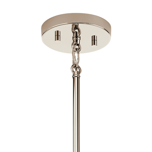Six Light Foyer Pendant from the Tanis Collection in Distressed Antique Gray Finish by Kichler