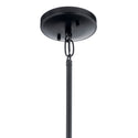 Four Light Pendant/Semi Flush Mount from the Cassadee Collection in Black Finish by Kichler