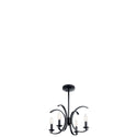 Four Light Pendant/Semi Flush Mount from the Cassadee Collection in Black Finish by Kichler