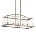 Five Light Linear Chandelier from the Darton Collection in Classic Pewter Finish by Kichler