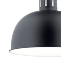 One Light Pendant from the Zailey Collection in Black Finish by Kichler