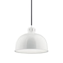 One Light Pendant from the Zailey Collection in White Finish by Kichler