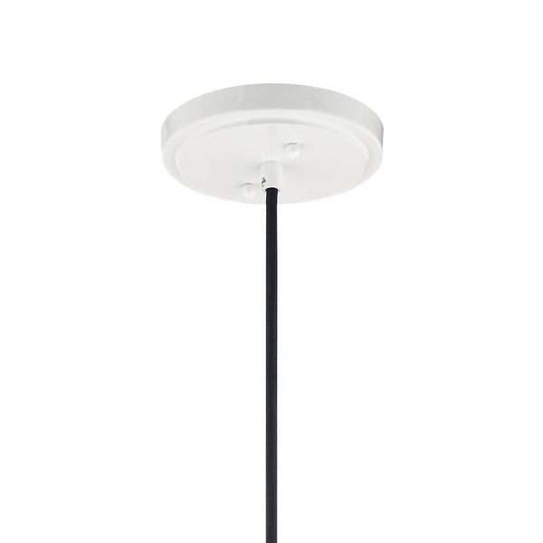 One Light Pendant from the Zailey Collection in White Finish by Kichler
