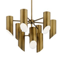 Nine Light Chandelier from the Trentino Collection in Natural Brass Finish by Kichler