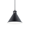 One Light Pendant from the Zailey Collection in Black Finish by Kichler