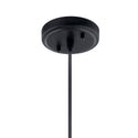 One Light Pendant from the Zailey Collection in Black Finish by Kichler