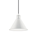 One Light Pendant from the Zailey Collection in White Finish by Kichler
