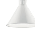 One Light Pendant from the Zailey Collection in White Finish by Kichler
